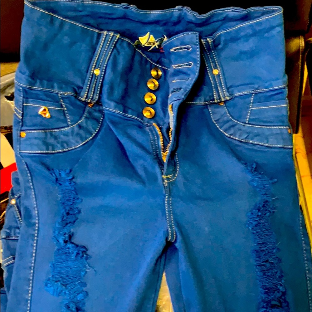 Verox jeans size 10 columbian -Colbalt blue